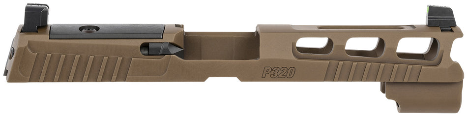Sig Sauer 8900953 P320 Pro-Cut Slide Assembly 9mm Luger PVD Coyote Brown ROMEO1/ROMEO Pro XRAY3