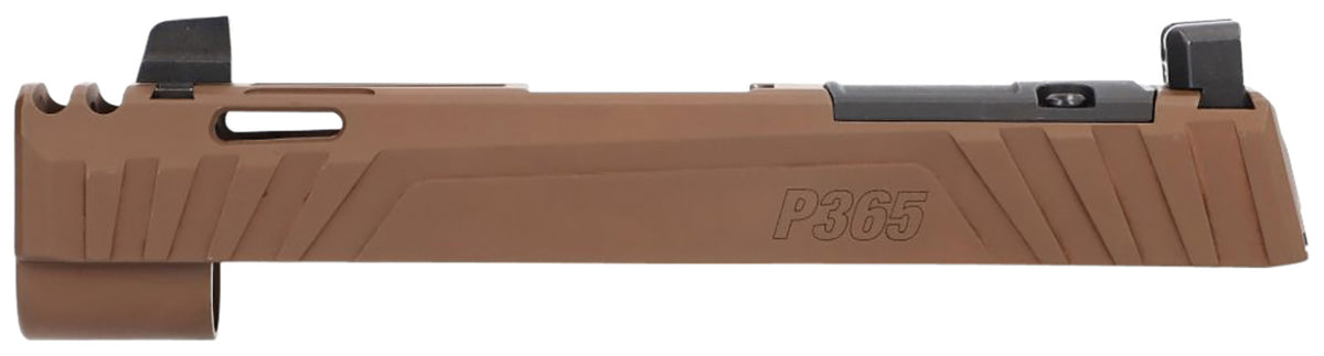 Sig Sauer 8901048 P365 3.1" Slide Assembly 9mm Luger Coyote Brown Integrated Compensator Optic Ready