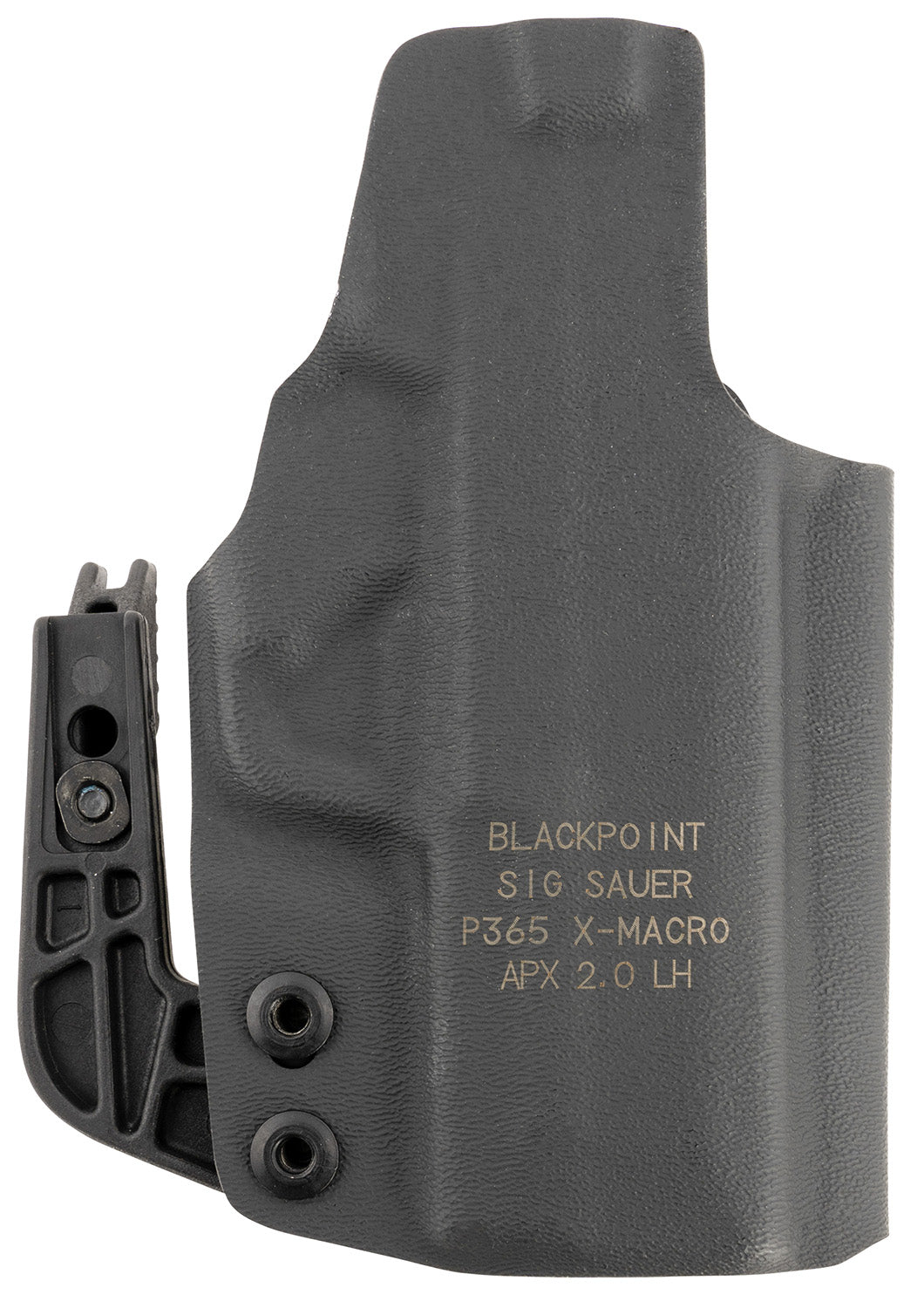 Sig Sauer 8901259 Tactical IWB Black Holster Belt Clip Sig P365 Left Hand
