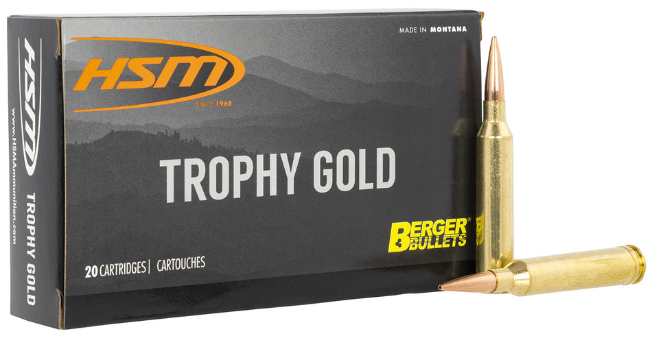HSM 6.5-284 Norma 65X284130VLD Trophy Gold Berger Hunting VLD Match 130 Grain