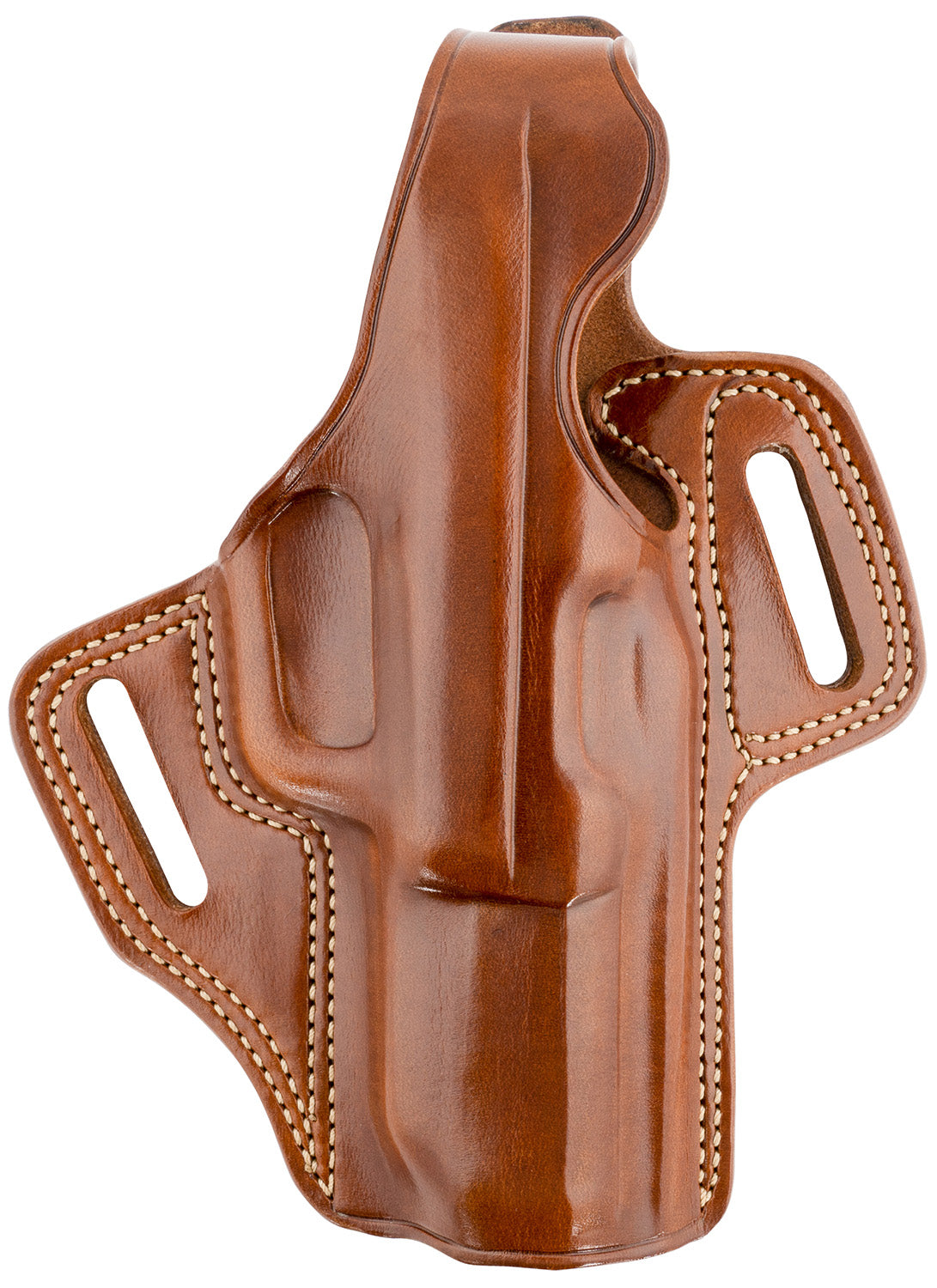 Galco FL458R Fletch Outside Waistband Tan Leather High Ride Holster FN Five-seveN USG MK2 Ruger 57 RH