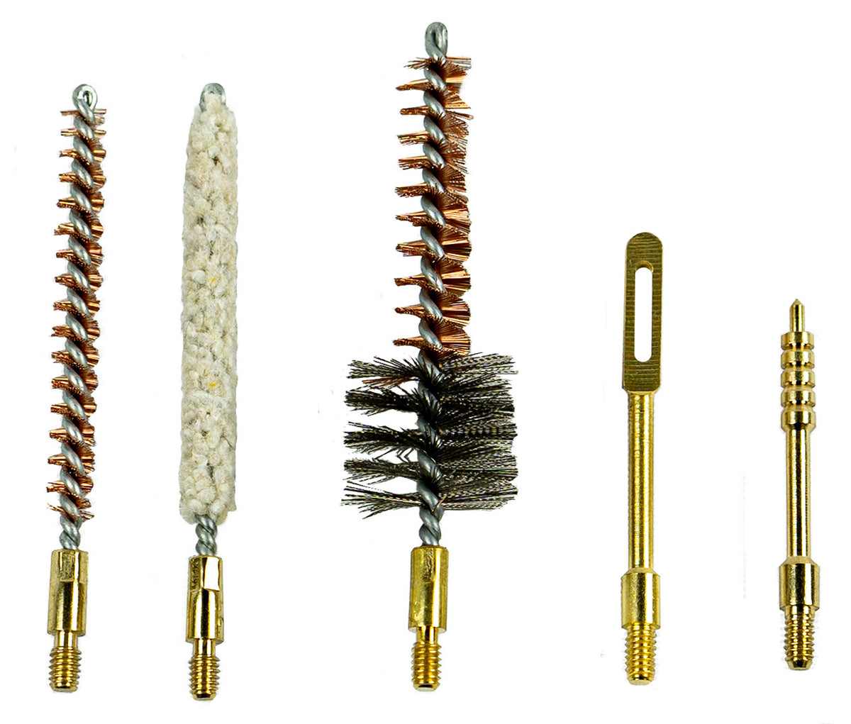 KleenBore 556-SET .223/5.56mm AR/MSR Cleaning Set Bronze Brush Cotton Mop Chamber Brush