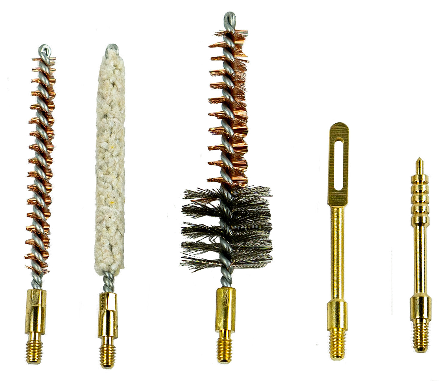 KleenBore 556-SET .223/5.56mm AR/MSR Cleaning Set Bronze Brush Cotton Mop Chamber Brush