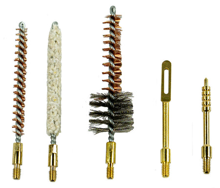 KleenBore 556-SET .223/5.56mm AR/MSR Cleaning Set Bronze Brush Cotton Mop Chamber Brush