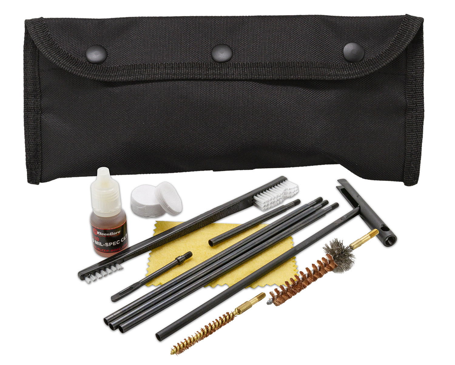 KleenBore POU302B Multi-Cal Modular Field Cleaning Kit Handgun/Rifle Bronze/Nylon