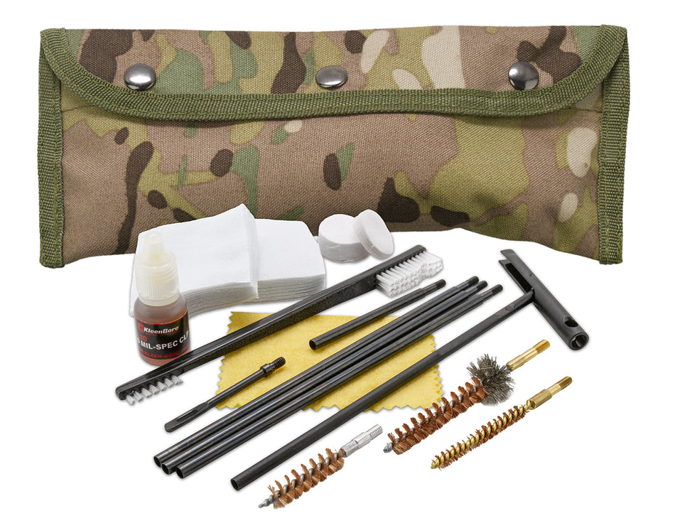 KleenBore POU303MC Multi-Cal Modular Field Cleaning Kit Multi-Cam Nylon Pouch