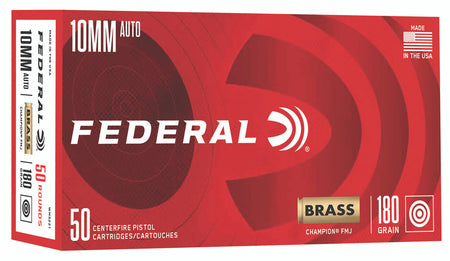 Federal 10mm Auto WM5221 Champion Training Full Metal Jacket FMJ 180 Grain
