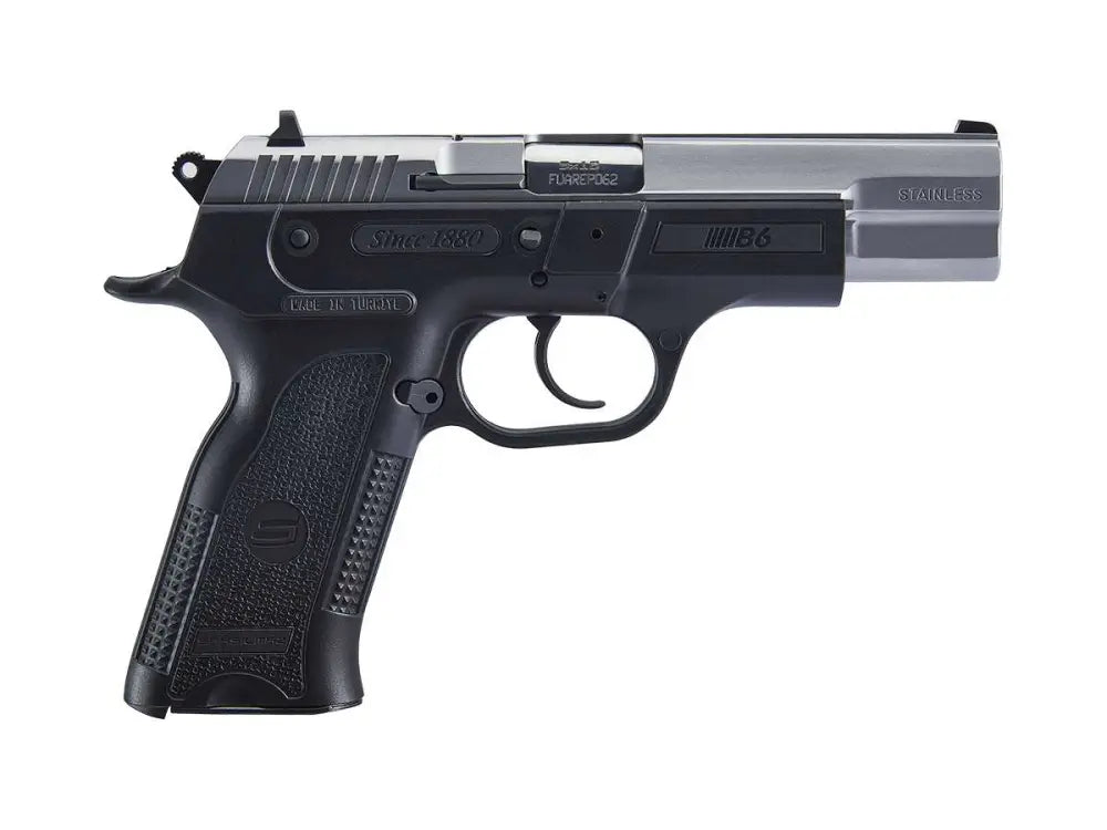 Sarsilmaz B6 9mm Pistol, Stainless, 17-Round