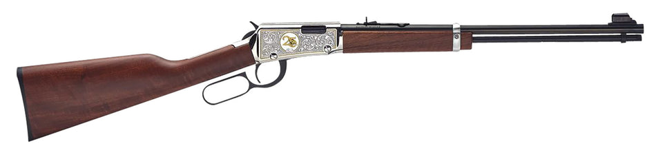 Henry H00125 Classic 25th Anniversary .22 S/L/LR Rifle, 15/17/21 Capacity, 18.5" Blued Barrel, Nickel-Plated Receiver, Walnut Stock