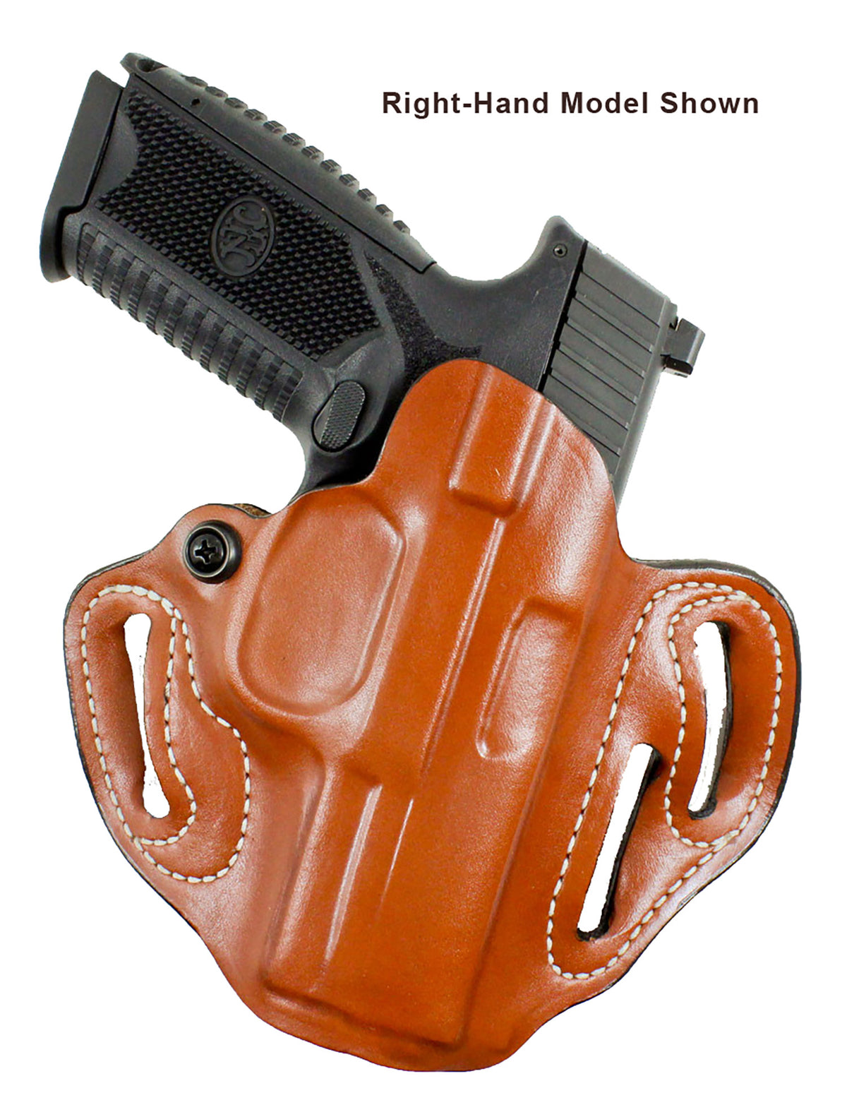 DeSantis Speed Scabbard OWB Tan Leather Belt Slide Holster Springfield Prodigy 4.25" LH