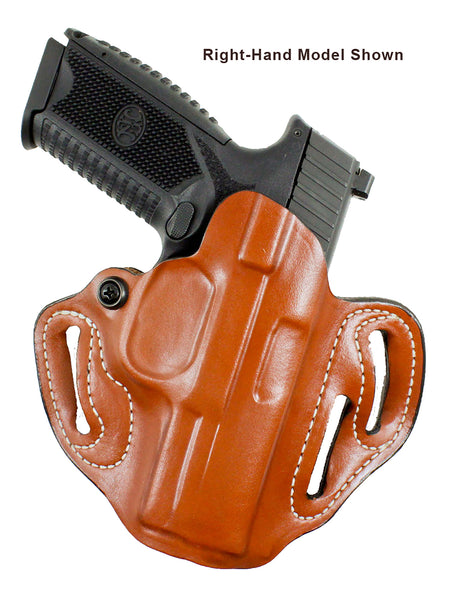 DeSantis Speed Scabbard OWB Tan Leather Belt Slide Holster Springfield Prodigy 4.25" LH