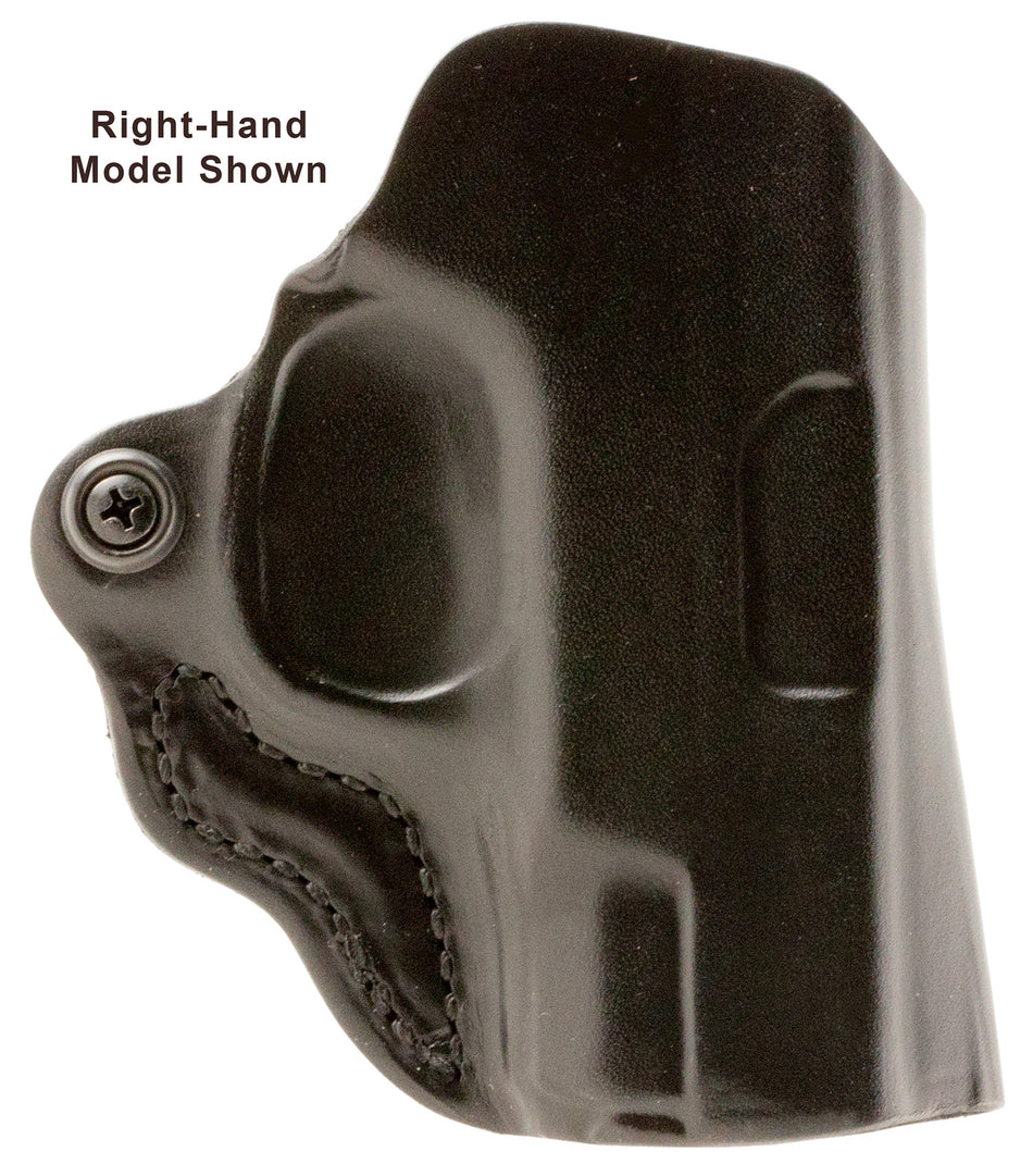 DeSantis Mini Scabbard OWB Black Leather Belt Slide Holster Springfield Prodigy 4.25" LH
