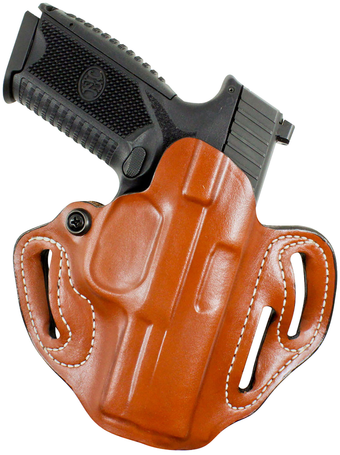 DeSantis Speed Scabbard OWB Tan Leather Belt Slide Holster Springfield Prodigy 5" Left Hand
