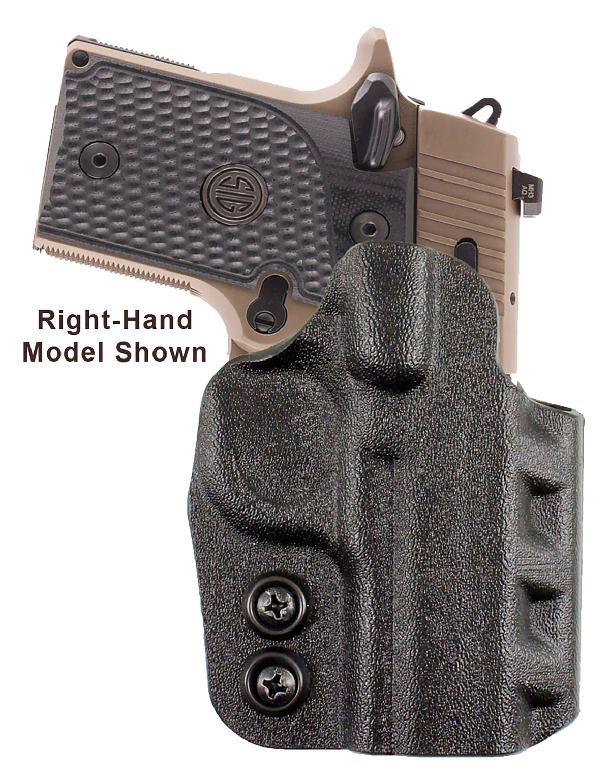 DeSantis Cazzuto OWB Black Kydex Paddle Holster Fits Springfield Prodigy w/wo Red Dot Left Hand