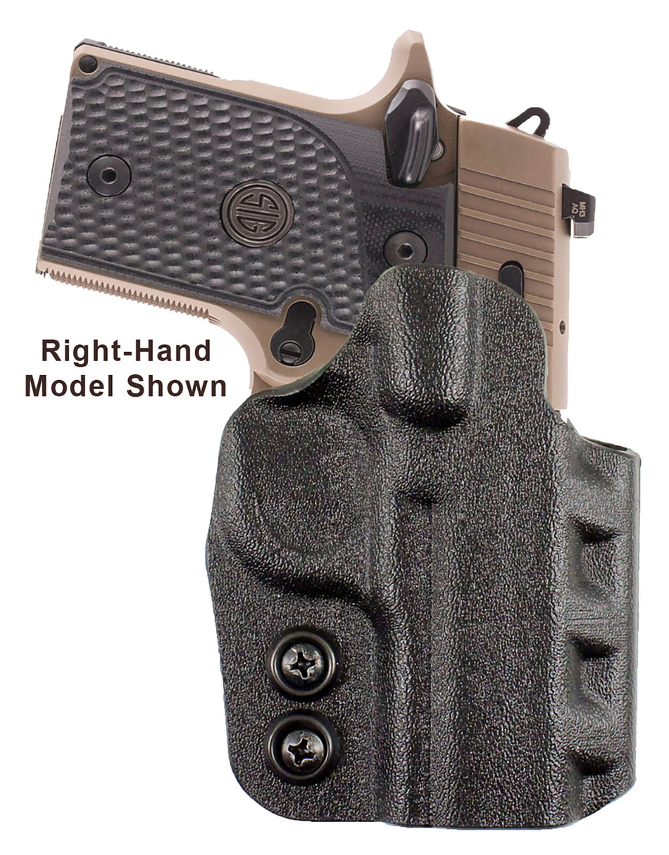 DeSantis Cazzuto OWB Black Kydex Paddle Holster Fits Springfield Prodigy w/wo Red Dot Left Hand