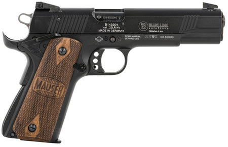 Mauser Rimfire 1911 .22LR Pistol, 10+1 Capacity, 5" Barrel, Walnut Grip