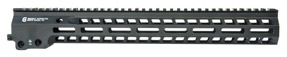 Geissele 05575B SMR MK14 15" M-LOK Black Free-Float Rail AR-15 with Barrel Nut