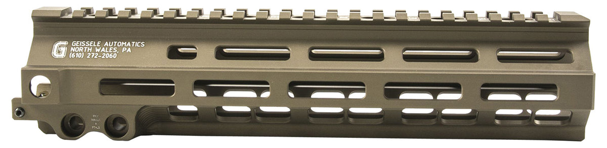 Geissele 05284S SMR MK8 M-LOK 9.30" Desert Dirt Aluminum Handguard with Barrel Nut