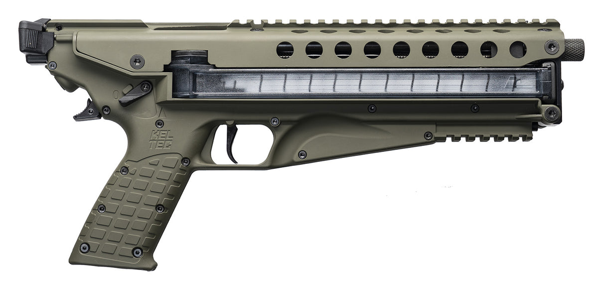 Kel-Tec P50 Green 5.7x28mm Pistol, 9.60" Barrel, 50+1, Fiber Optic Sight