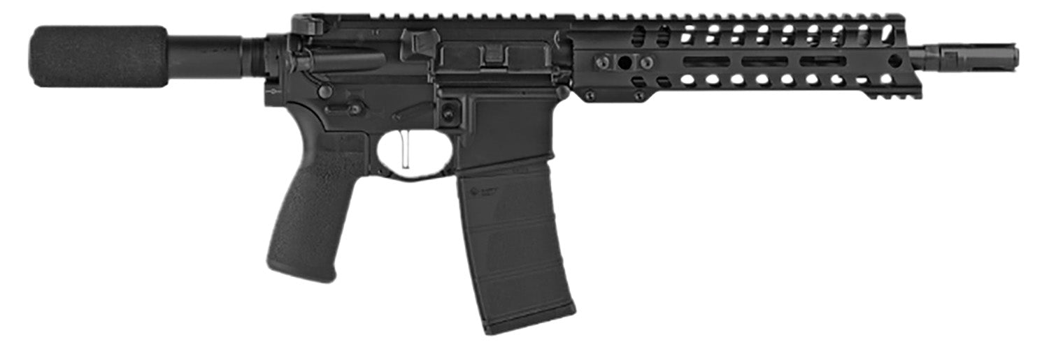 POF 01801 Minuteman DI 5.56 NATO Pistol, 10.5" Barrel, 30+1, Black, Buffer Tube, Textured Grip, 3-Prong Flash Hider