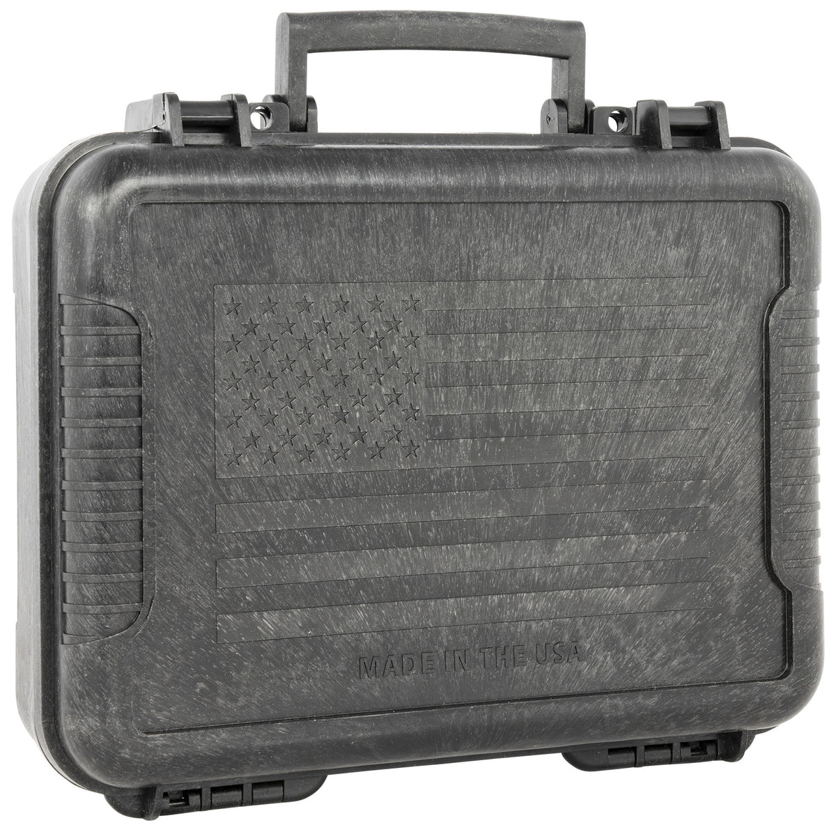 Outdoor Connection Injected Molded Pistol Case 11" Black w/US Flag Polypropylene