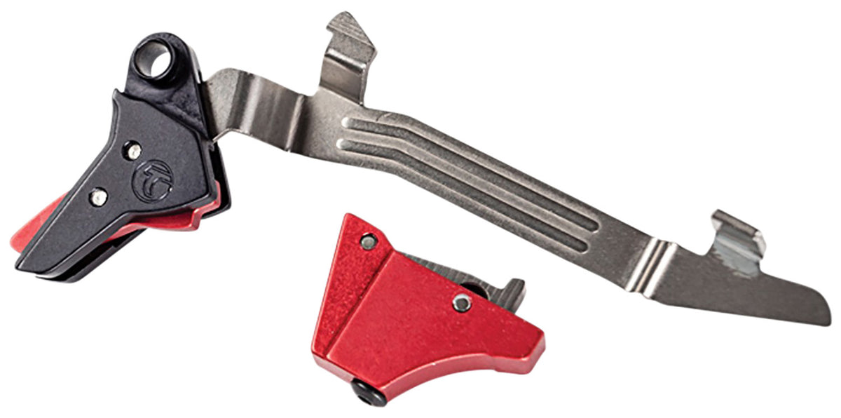 Timney ALPHAGLOCK34LRGRED Alpha Competition Trigger, Red, Large Frame Glock Gen3-4 (.45 ACP / 10mm)
