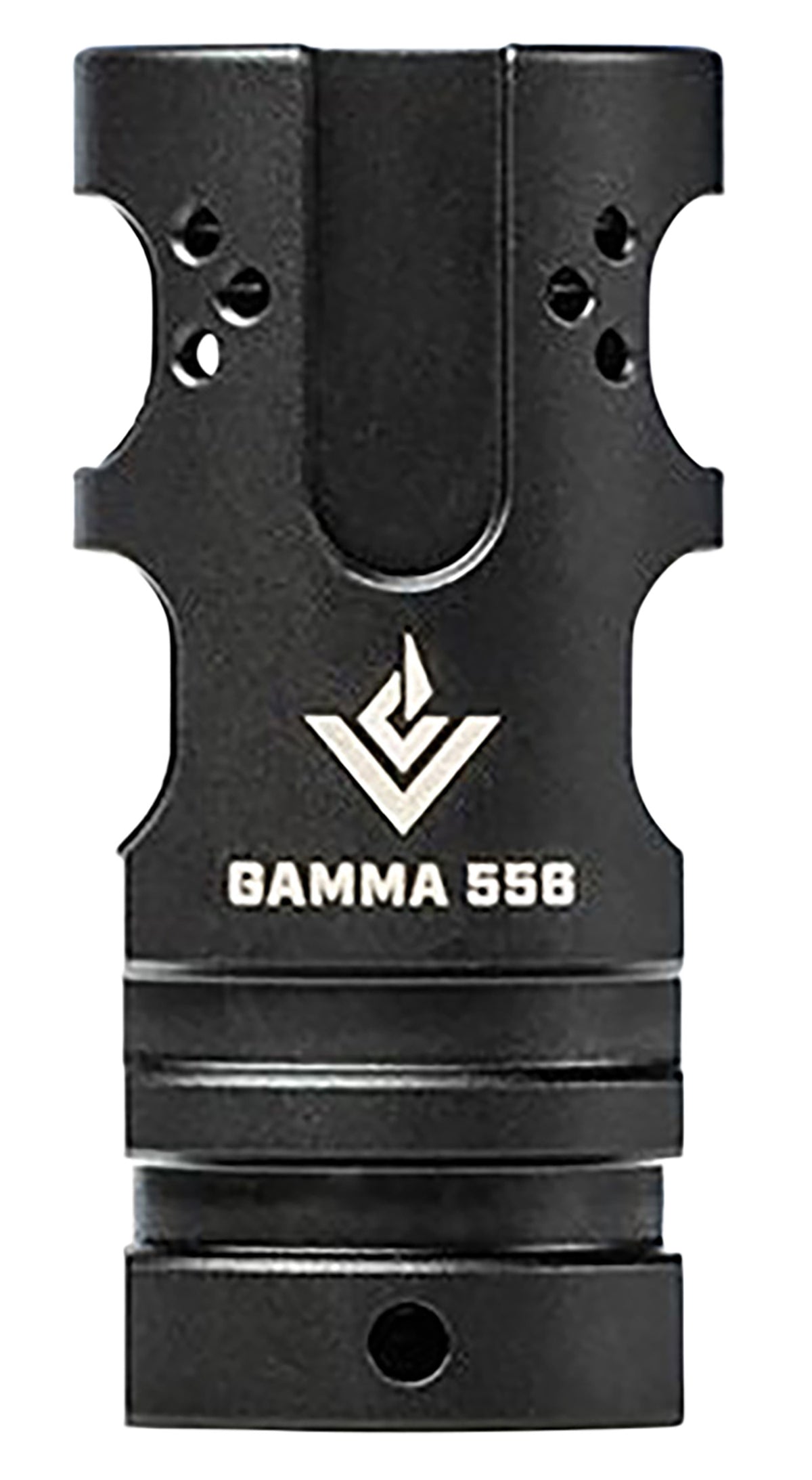 Aero Precision VG6 Gamma 5.56x45mm NATO 2-Port Muzzle Brake Compensator 1/2"-28 tpi Black Stainless