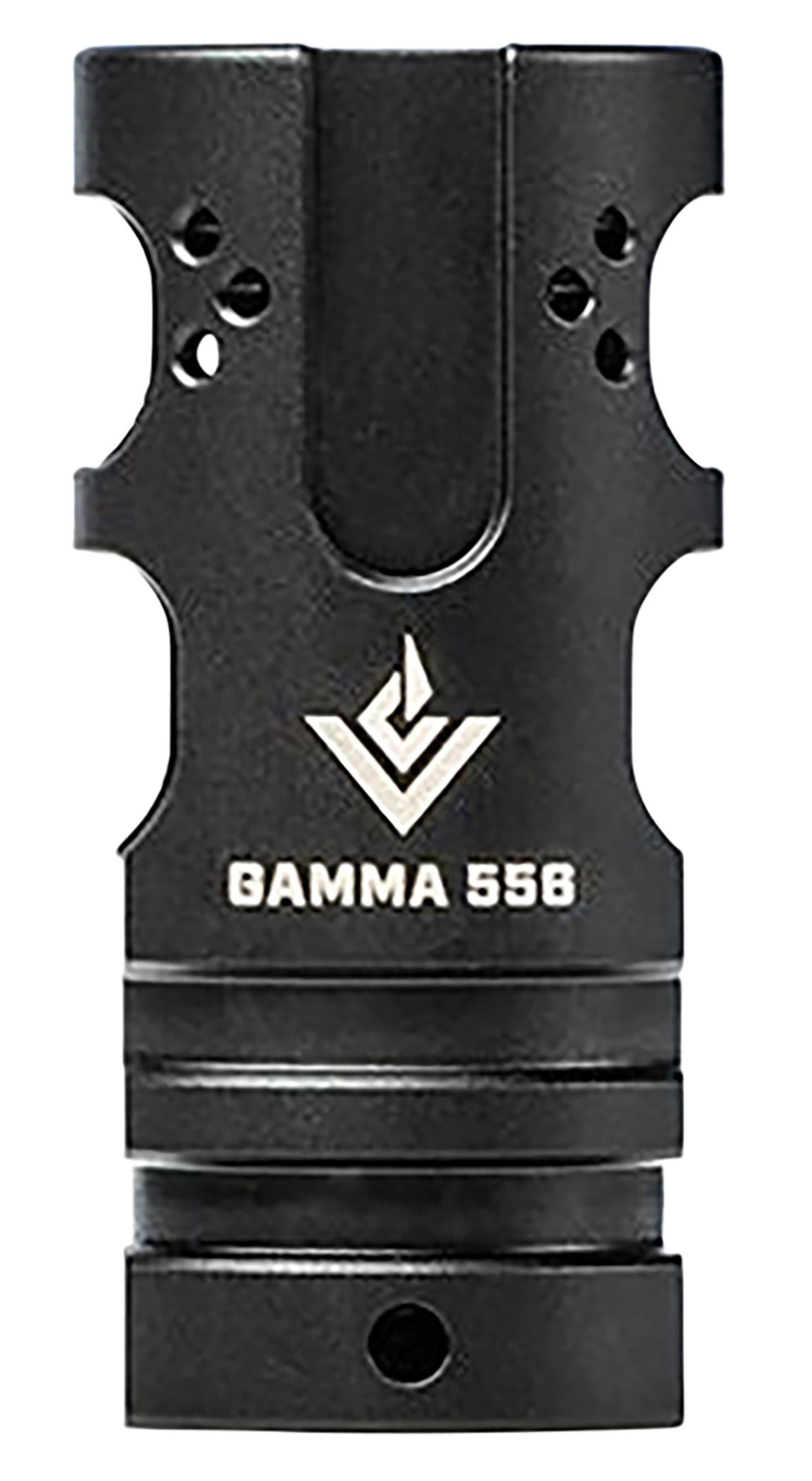 Aero Precision VG6 Gamma 5.56x45mm NATO 2-Port Muzzle Brake Compensator 1/2"-28 tpi Black Stainless