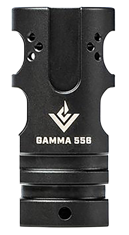 Aero Precision VG6 Gamma 5.56x45mm NATO 2-Port Muzzle Brake Compensator 1/2"-28 tpi Black Stainless