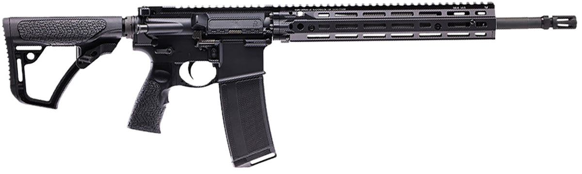 Daniel Defense, DD4 RIII, Semi-automatic Rifle, AR, 223 Remington/556NATO, 16" Cold Hammer Forged Barrel, Anodized Finish, Black, Daniel Defense Grip, Black Daniel Defense 12.5" RIS III M-LOK Rail, Daniel Defense Stock, Midlength Gas System,