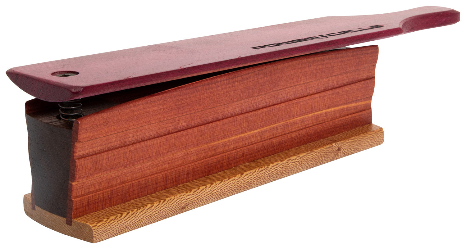 Power Calls 24266 Force Double-Sided Turkey Box Call Cedar Walls Sycamore Base