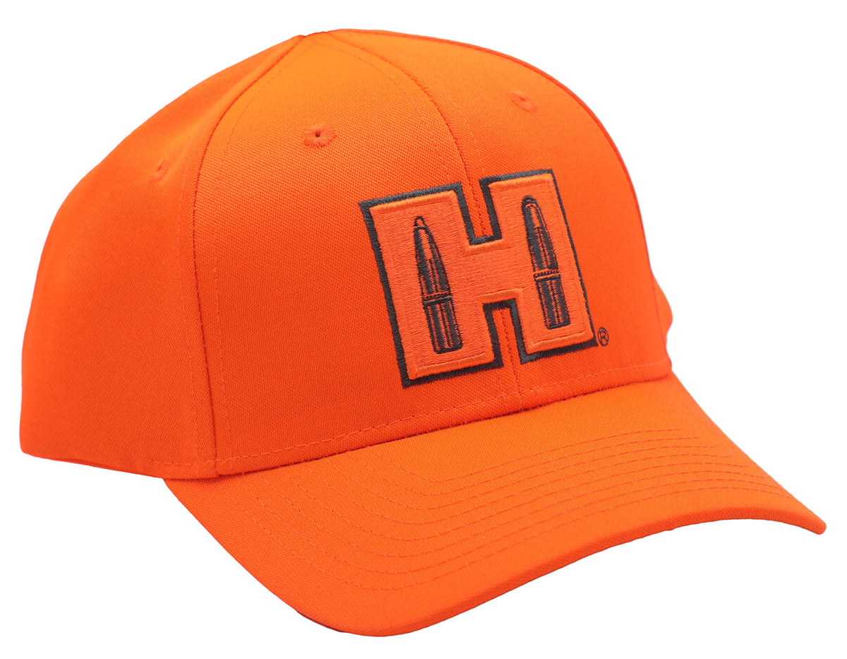 Hornady 99212 Semi-Structured Blaze Orange Trucker Cap H Logo