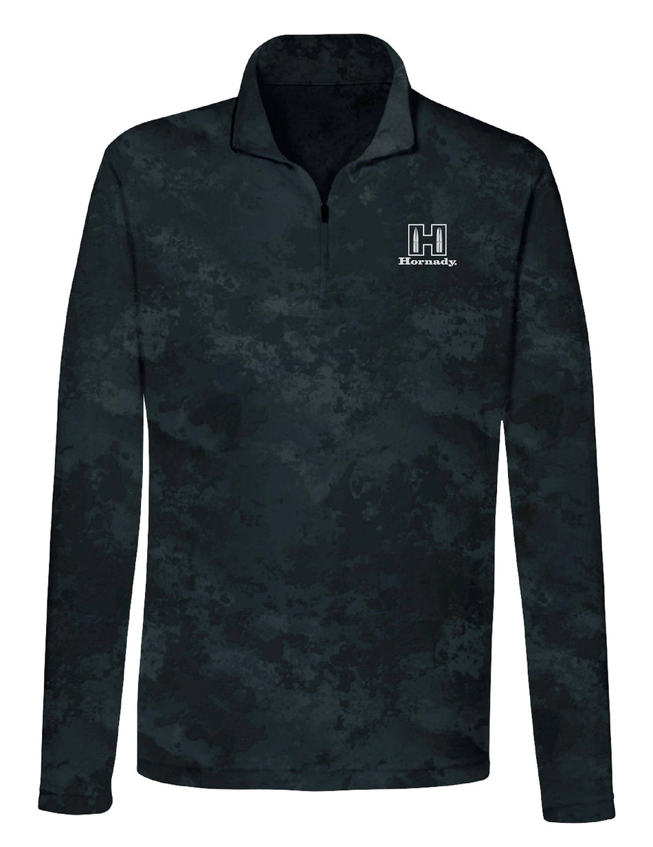 Hornady Performance Quarter-Zip Black Long Sleeve Pullover 3XL