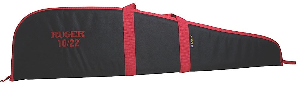 Ruger 10/22 40" Embroidered Rifle Case Black with Red Endura Accents USA Made