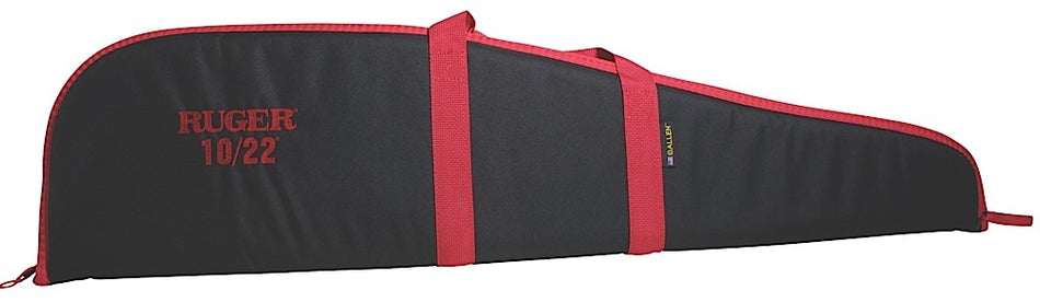 Ruger 10/22 40" Embroidered Rifle Case Black with Red Endura Accents USA Made