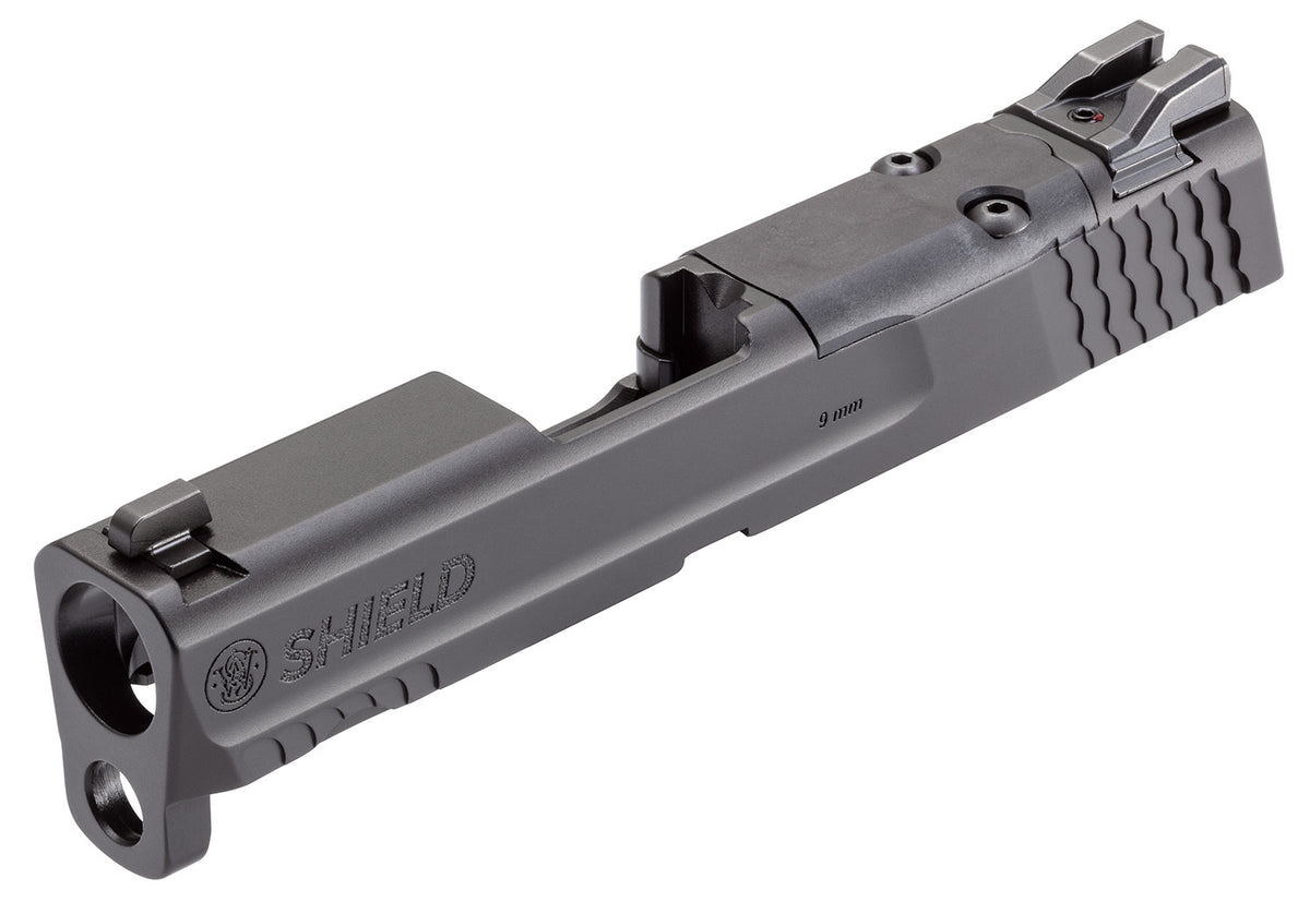 Smith & Wesson 3015613 Shield/Shield Plus 9mm Luger Optics-Ready Slide Assembly Armornite Black