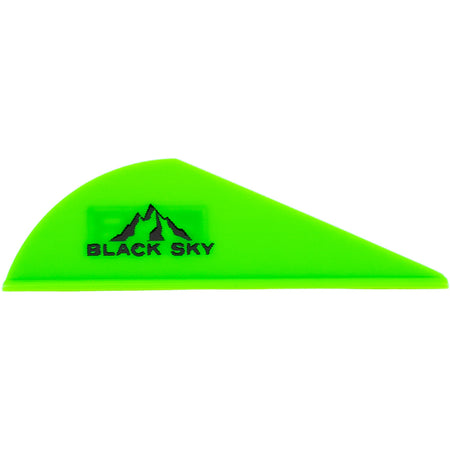 Bohning Black Sky Vane Neon Green 2" 100-Count Pack