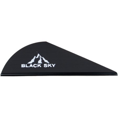 Bohning Black Sky Vane Black 2" 100-Count Pack