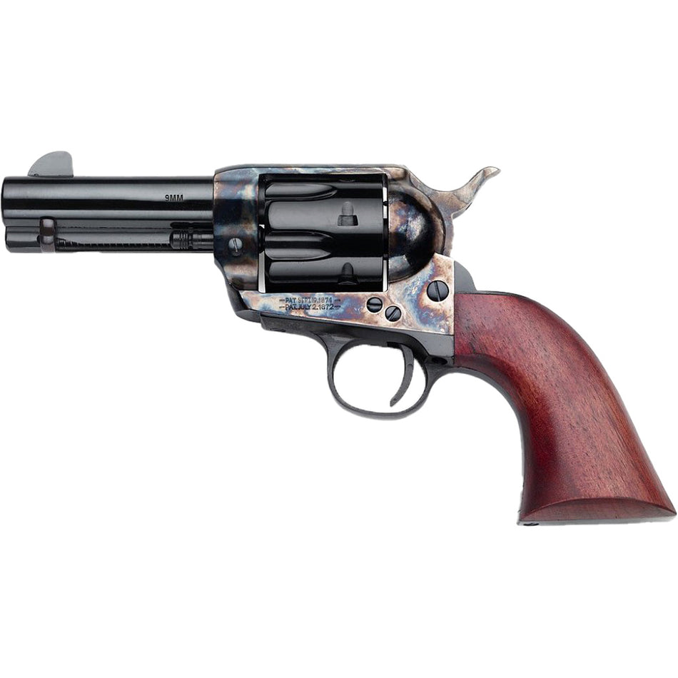 Pietta Posse 9mm Revolver 3.5 Inch Barrel Casehardened Frame Walnut Grip 6rd
