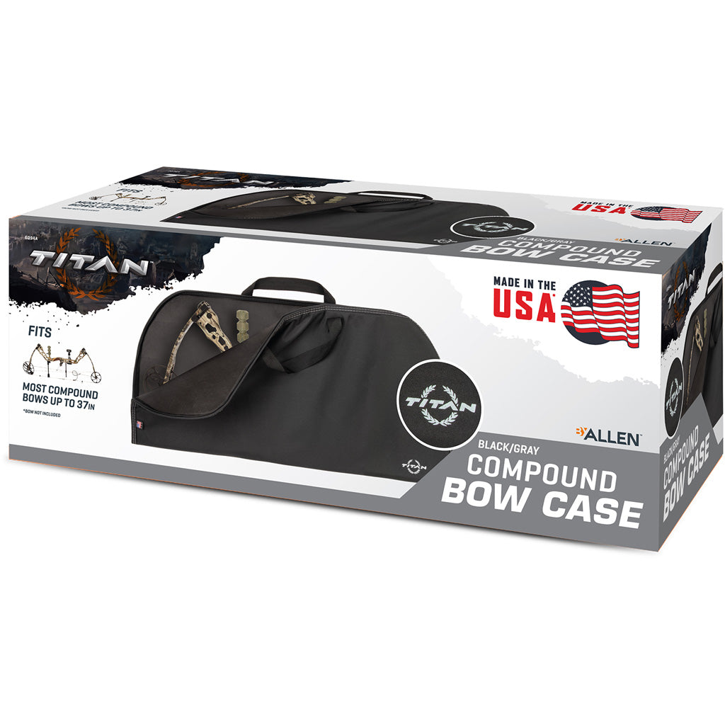 Allen Titan Boxed Soft Bow Case Black with Full-Length Zipper