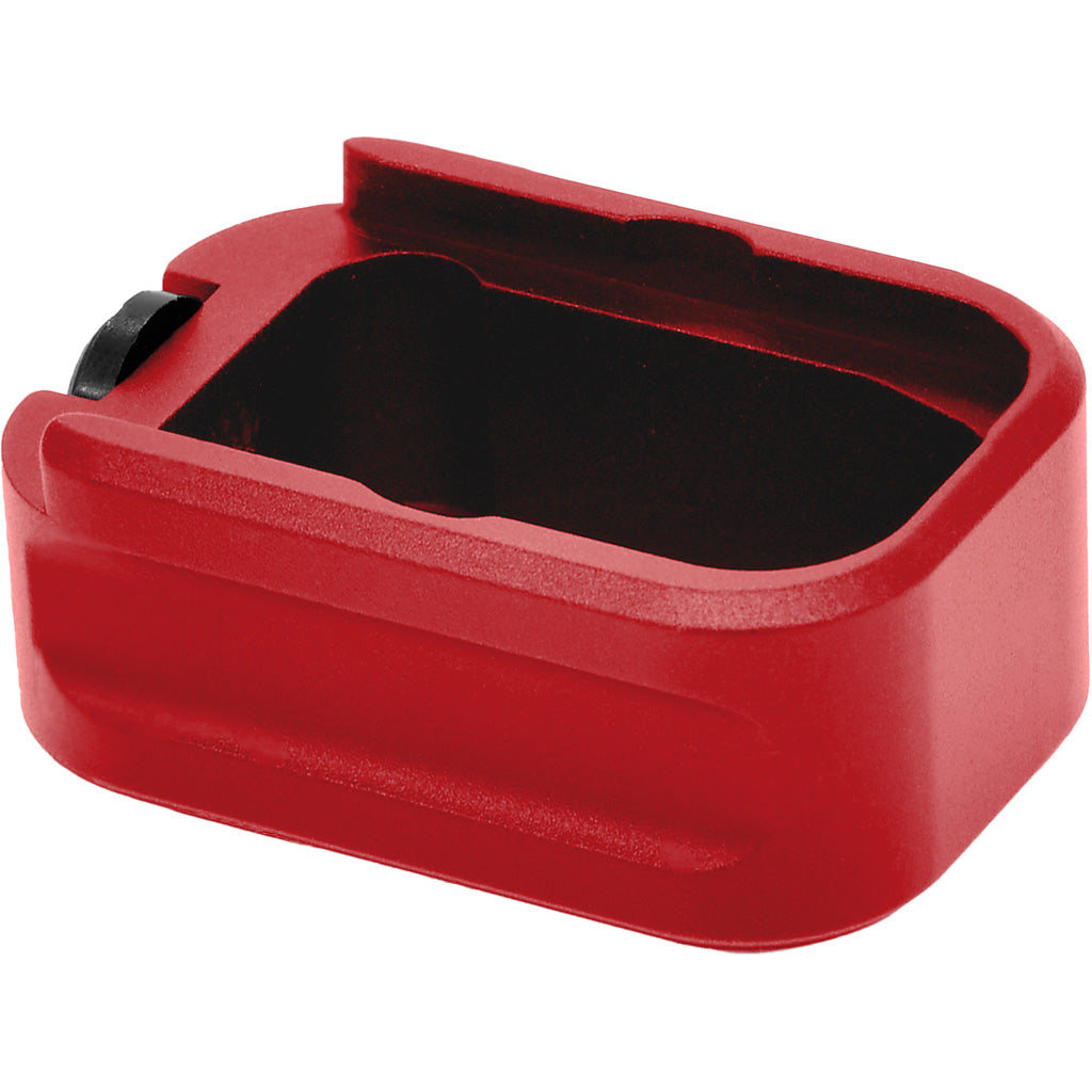 Warne Magazine Extension Red Glock 19 and 23 +3 9mm +2 .40 S&W