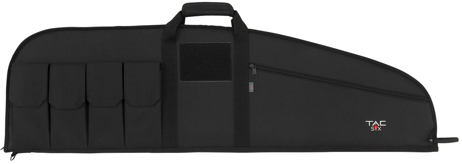 Tac Six Range 42" Tactical Rifle Case Black Endura with Magazine Pockets