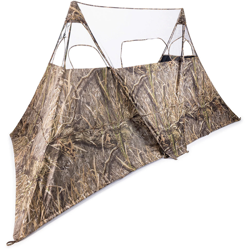 Nukem XL Double Up Hunting Blind Panel in Mossy Oak Habitat