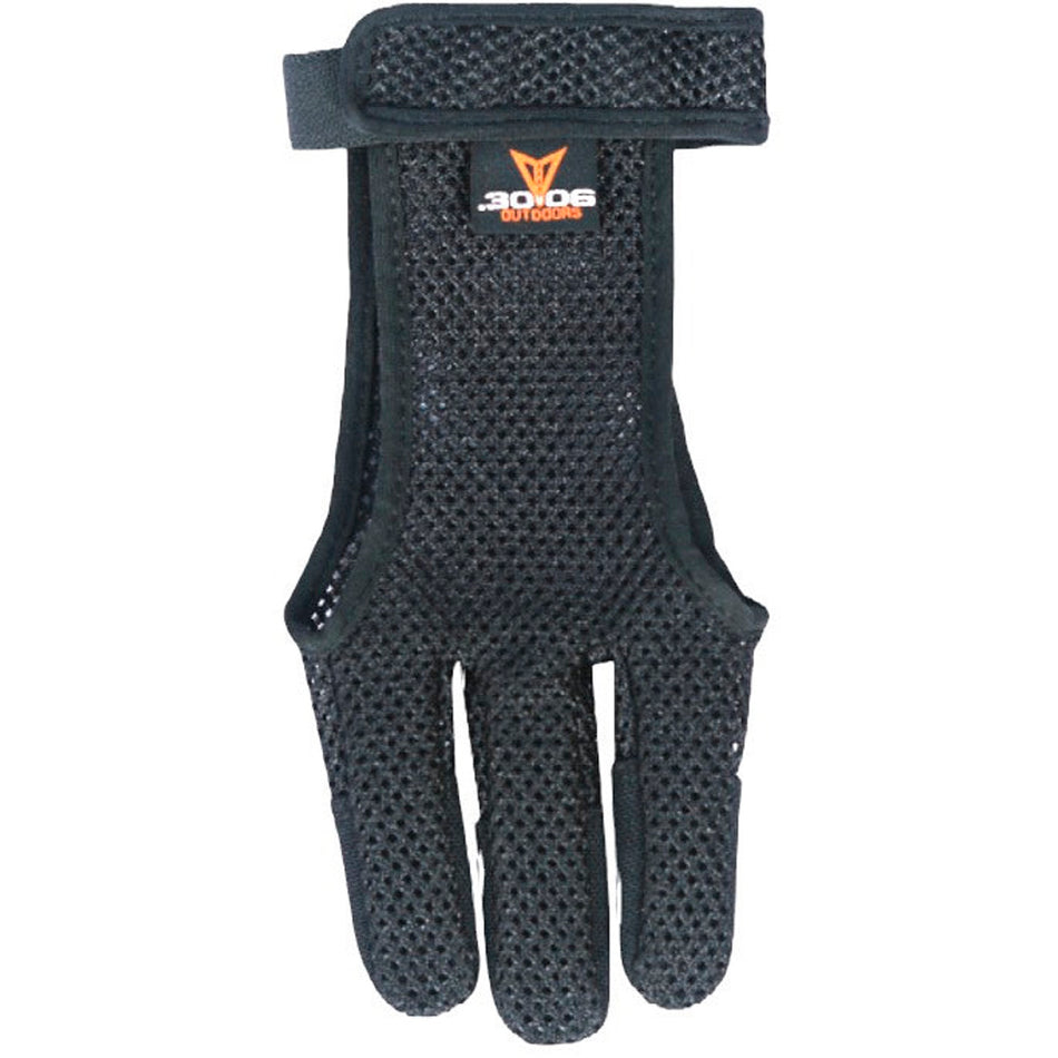 30-06 3-Finger Mesh Shooting Glove Black Small Size