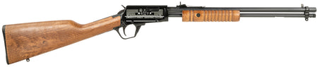 Rossi Gallery Full-Size .22 LR Pump Rifle, 15+1 Capacity, 18" Polished Black Barrel, Engraved Receiver, Hardwood Stock