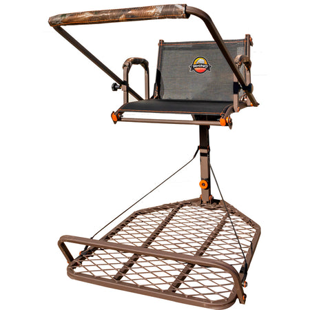 Rhino Hang-On Treestand with Padded Armrest and Shooting Rail