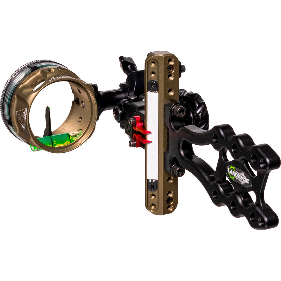 Axcel LANDSLYDE Tactical Bowhunting Sight AVX-41 Single Pin .010 Green