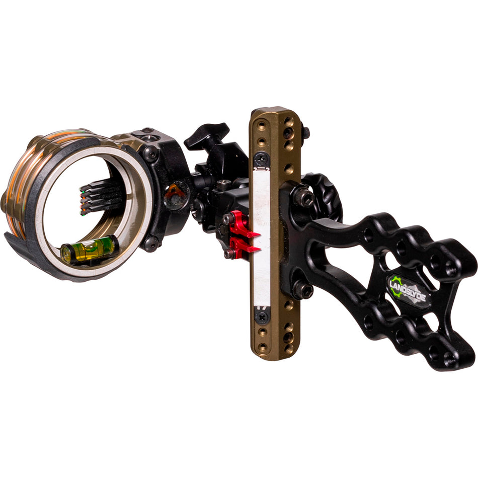 Axcel LANDSLYDE Slider Bowhunting Sight AccuStat II Micro 5 Pin .010 Tactical