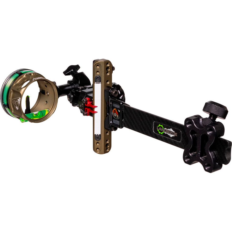 Axcel LANDSLYDE Carbon Pro Slider BH Sight AVX-41 Single Pin .029 Green Fiber Tactical