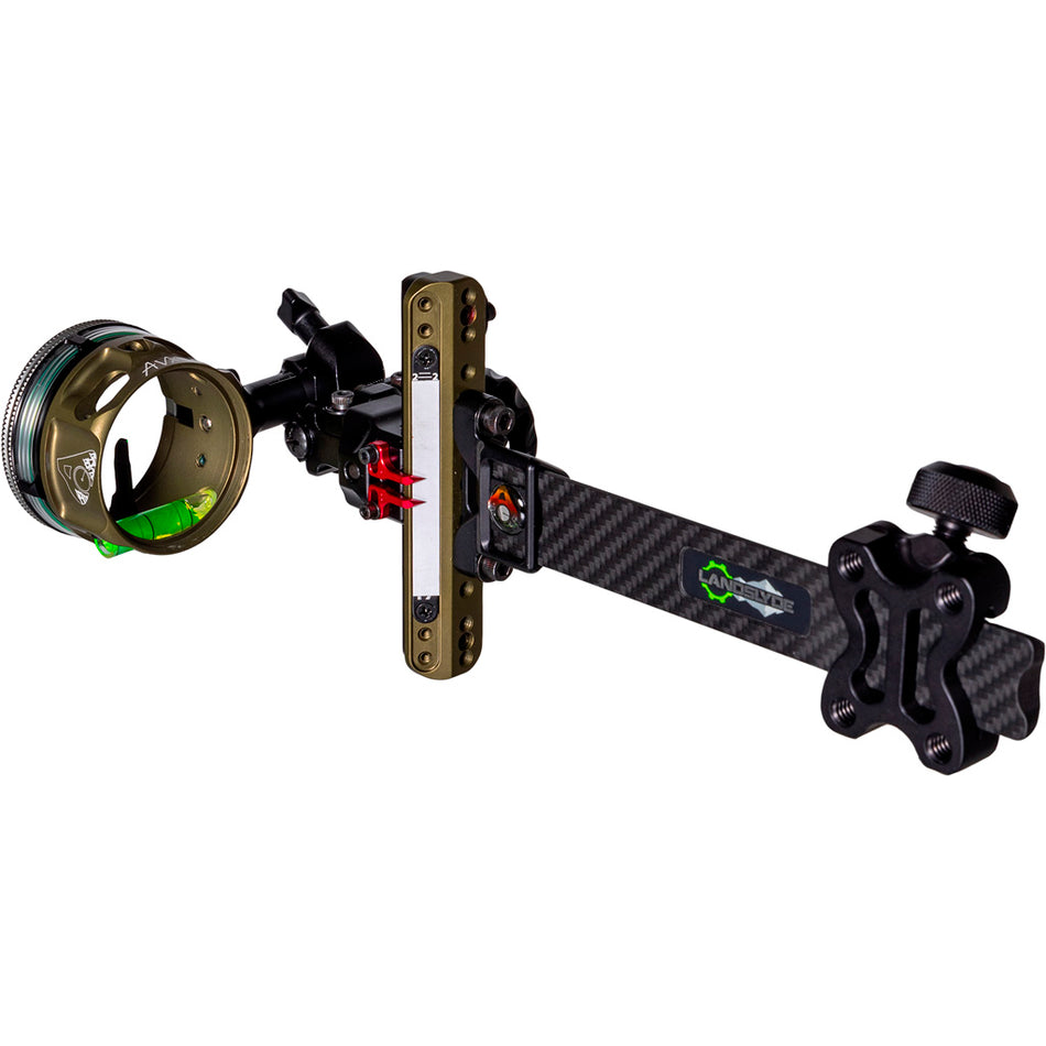 Axcel LANDSLYDE Carbon Pro Slider BH Sight AVX-41 Single Pin .010 Green Fiber Tactical
